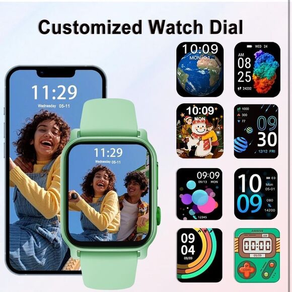 NWT QTLLBT 8-Language Translation Smartwatch Bluetooth Call Flashlight 300MAH - Picture 4 of 7